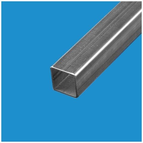 Tube carre acier 40 mm Epaisseur en mm - 2 mm, Longueur en metre - 2 metres, Sections en mm - 40 x 40 mm