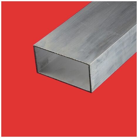 Tube rectangulaire alu 50x30 Epaisseur en mm - 3 mm, Longueur en metre - 2 metres, Sections en mm - 50 x 30 mm