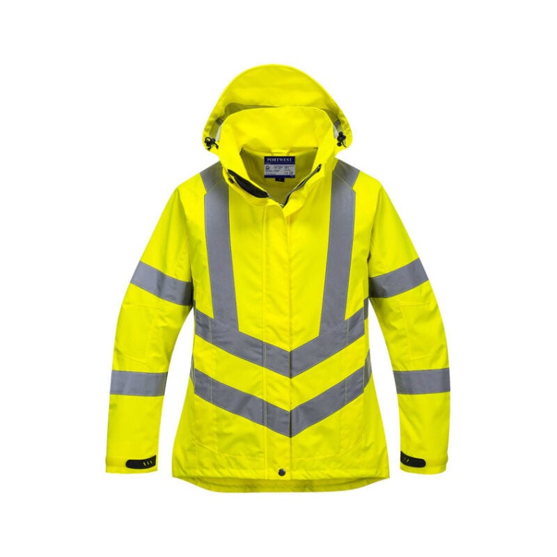 Chaqueta/pantalón impermeable para hombre y mujer, trajes de lluvia  resistentes con capucha (color: amarillo, tamaño: 3XL)