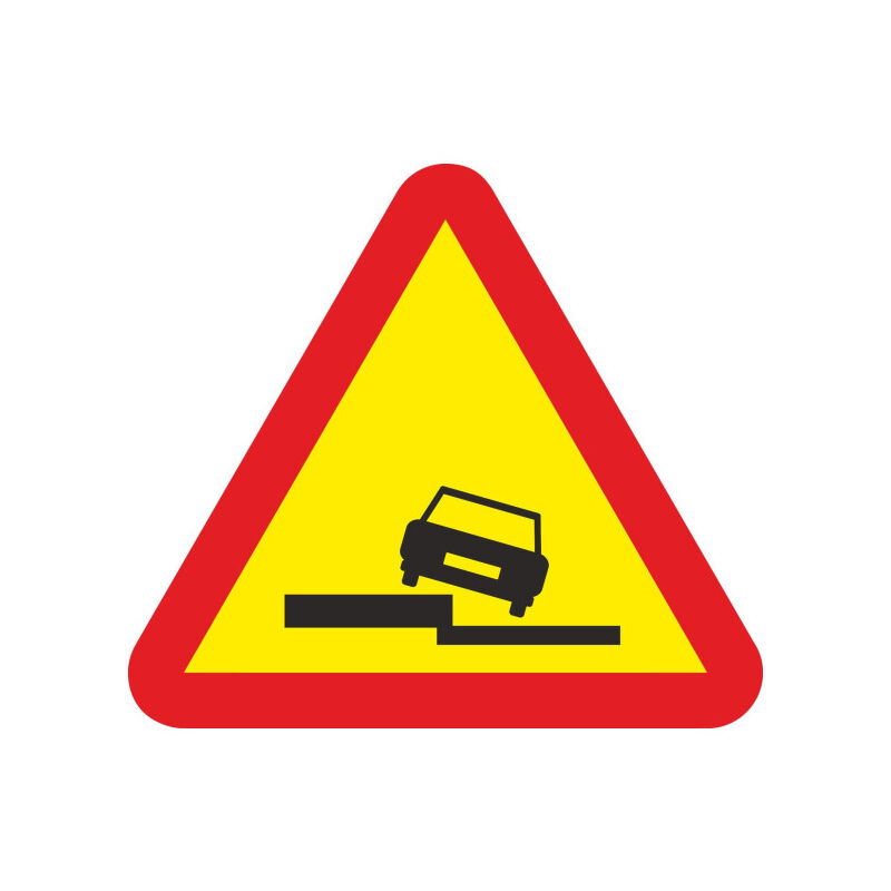 Señal Vial Metálica Escalón Lateral Lado 700 mm