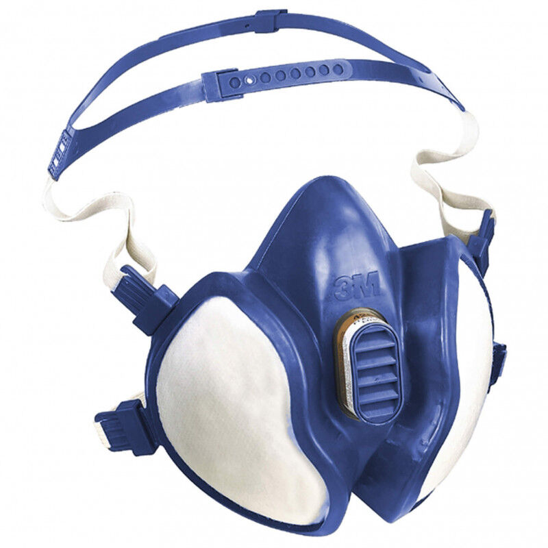 Mascarilla de Protección Respiratoria Reutilizable, Anti Polvo, Anti Gas  con Filtros para Pintura, Soldadura, Protección de Trabajos de Bricolaje