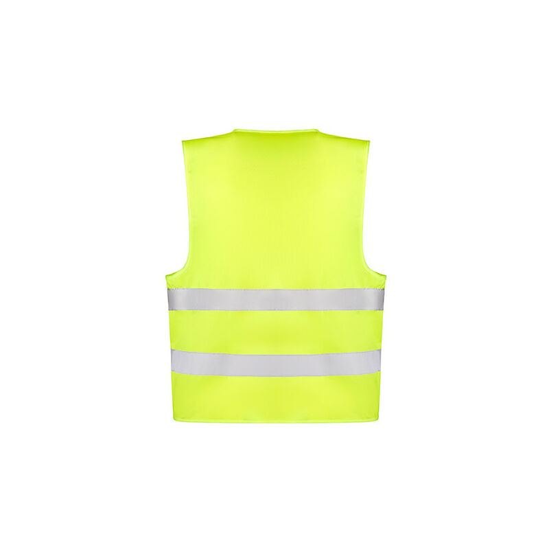 Chaleco reflectante fluorescente amarillo / rojo de alta visibilidad de un