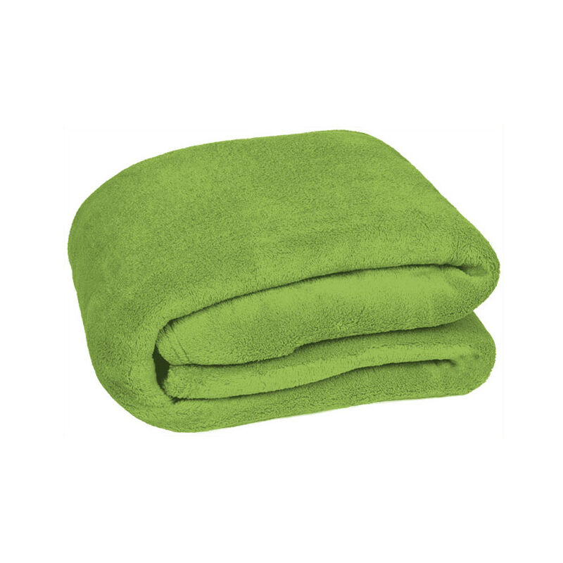 Manta para sofá Manta de felpilla tejida versátil de punto verde claro -  VIRTUAL MUEBLES