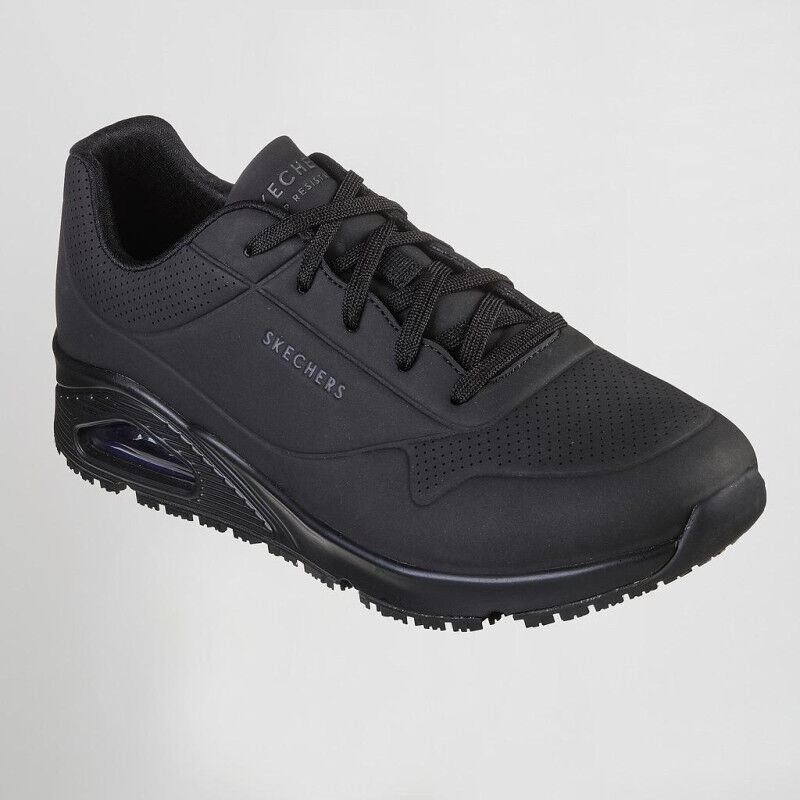 Zapatilla de trabajo hombre work relaxed fit: UNO SR - SUTAL SKECHERS SK200054EC Negro - 44