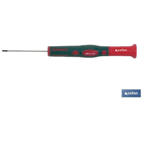 COFAN destornillador precision sl 2,4x75 , Destornillador de alta precisión Plano, ideal para trabajos de precisión y de electrónica. Las puntas son magnéticas, por lo que te facil