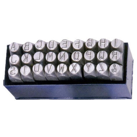 COFAN conjunto estampación letras 3 mm , Juego de punzones de letras. Fabricado en acero de aleación de alta calidad que proporciona una mayor resistencia y durabilidad. Puedes uti