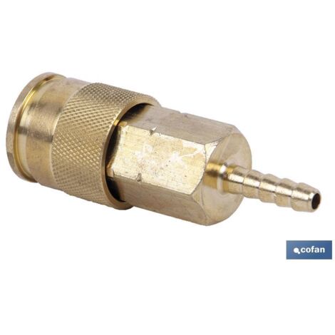 COFAN enchufe rapido espiga tubo 8 mm gran caudal , Enchufe rápido gran caudal con espiga de 6, 8, 10 y 13 mm. Para todas las instalaciones que necesitan más caudal de aire comprim