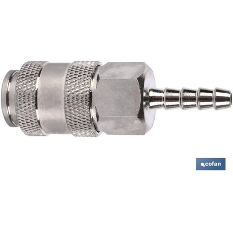 COFAN enchufe rapido universal espiga tubo 8 mm , Enchufe rápido universal con espiga de 6, 8, 10 y 13 mm. Compatible con todos los sistemas de aire comprimido. Hecho de acero endu