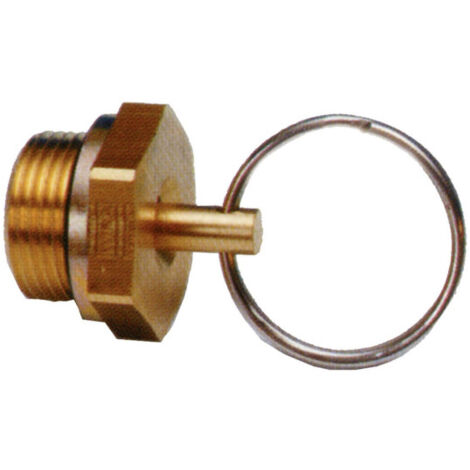 COFAN grifo purga 22 x 1,5 , Grifo de purga para calderines de aire comprimido, rosca de 22x1,5.