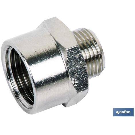 COFAN prolongacion cilindrica m-1/8 h-1/2 , Racor metálico Prolongación Cilíndrica o extensión. Varias medidas