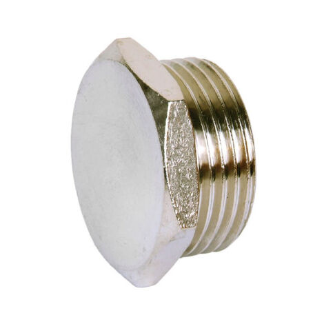 COFAN tapon hex. rosca macho r-3/8   caja 5 unid. , Racor metálico Tapón Hexagonal Rosca Macho.Obturación del extremo de un circuito. Se monta con una llave hexagonal y está dispon