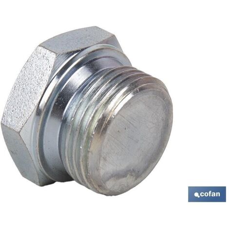 COFAN tapón 20 x 1,5 , Tapones roscados para racorería metálica, roscas desde M-10 hasta M-22