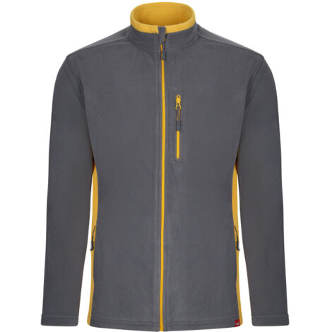 Chaqueta polar bicolor con tejido de microfibra VELILLA Serie 201504