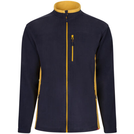 Chaqueta polar bicolor con tejido de microfibra VELILLA Serie 201504