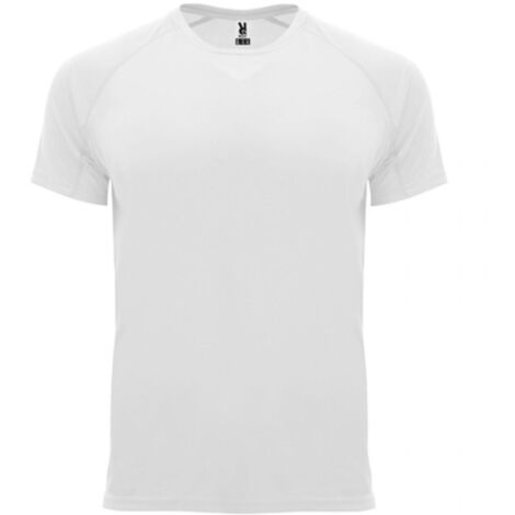 Camiseta técnica de manga ranglán con factor protección UV BAHRAIN ROLY XXL Blanco