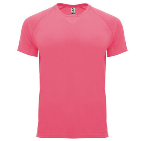Camiseta técnica de manga ranglán con factor protección UV BAHRAIN ROLY XL Rosa lady flúor