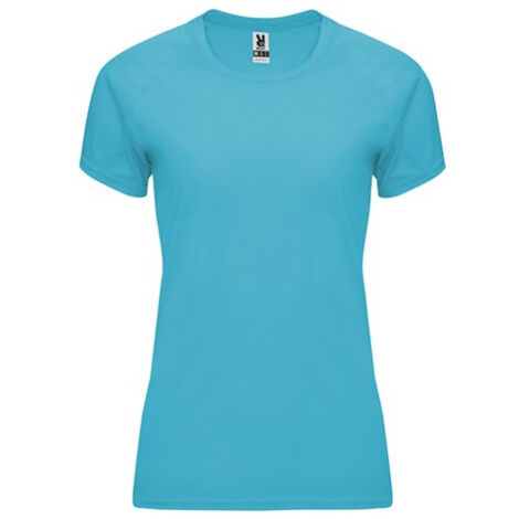 Camiseta de manga ranglán para mujer antihumedad con paneles inferiores BAHRAIN WOMAN ROLY XXL Turquesa (1/2)