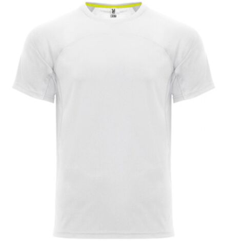 Camiseta deportiva unisex transpirable con espalda rejilla 3D MONACO ROLY L Blanco