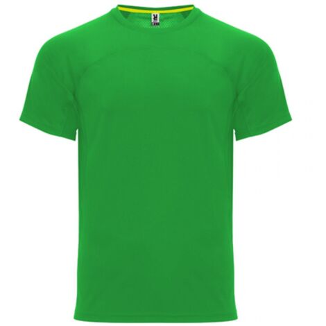 Camiseta deportiva unisex transpirable con espalda rejilla 3D MONACO ROLY S Verde helecho