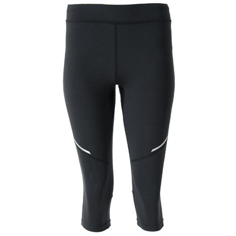 Malla deportiva de mujer a media pierna con detalles reflectantes ICARIA WOMAN ROLY S Negro (1/4)