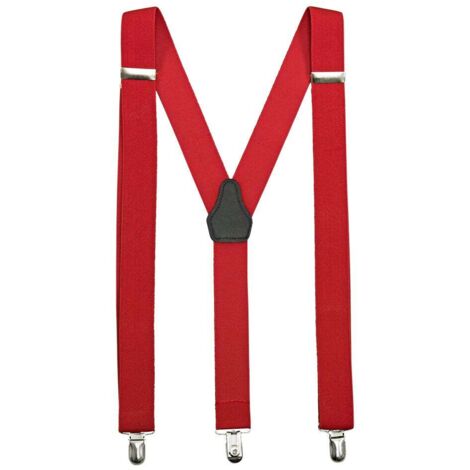 Tirantes elásticos en varios colores para hostelería VELILLA 404008  Rojo