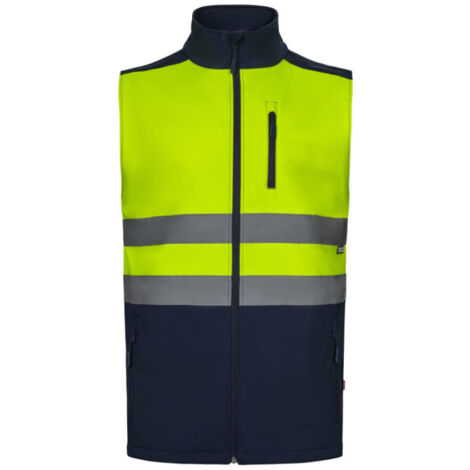 Chaleco soft shell bicolor alta visibilida. Serie 305906 (1/5)