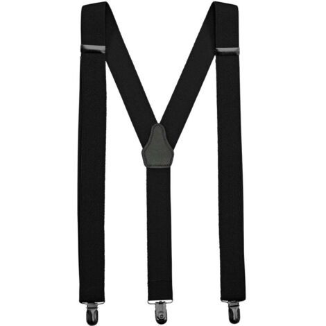 Tirantes elásticos en varios colores para hostelería VELILLA 404008  Negro