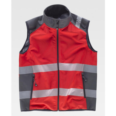 Chaleco combinado de alta visibilidad en tejido cortavientos WORKTEAM Combi S9232 (1/2)
