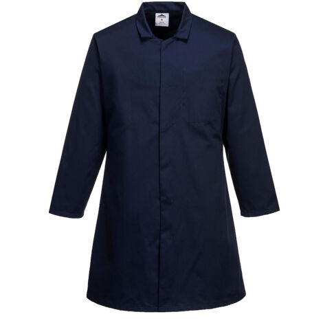 Camisa para hombre del sector agroalimentario, con 1 bolsillo, azul marino, talla M