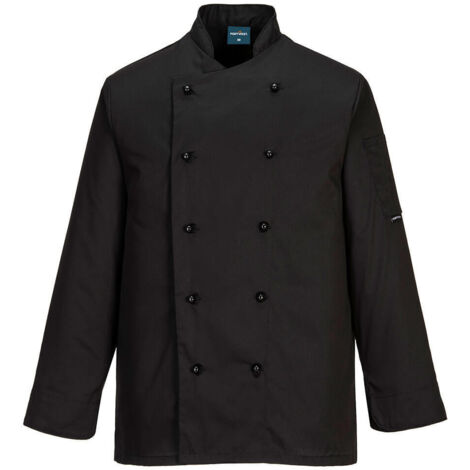 Chaqueta de cocina Somerset Negra XL (1/2)