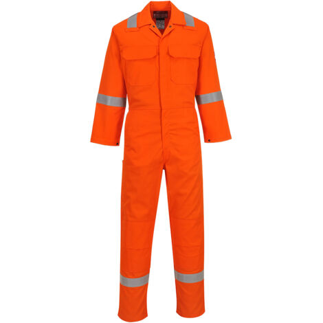 Buzo Bizweld™ de Iona resistente a la llama con cintas reflectantes Alto PORTWEST BIZ5 L Naranja