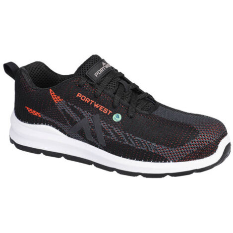 Calzado de seguridad con puntera de composite Eco PORTWEST FC06 42 Negro/Rojo