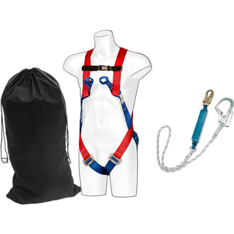 Kit anti-caídas con arnés de 2 puntos con abosorbedor y mosquetón PORTWEST FP62