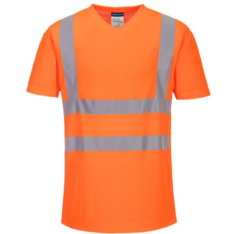 Camiseta Mesh de Aireación - Cómoda y Fresca / Naranja / XXL