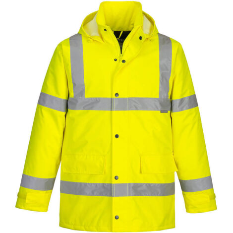 Parka de alta visibilidad Traffic colores flúor robusta y funcional PORTWEST S460 4XL Amarillo (1/2)