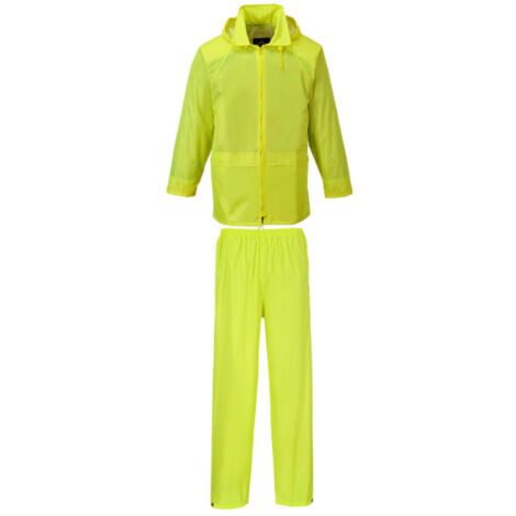 Conjunto de lluvia (chaqueta + pantalón) Amarillo L