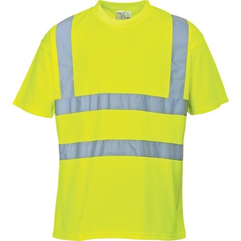 Camiseta de alta visibilidad amarilla L