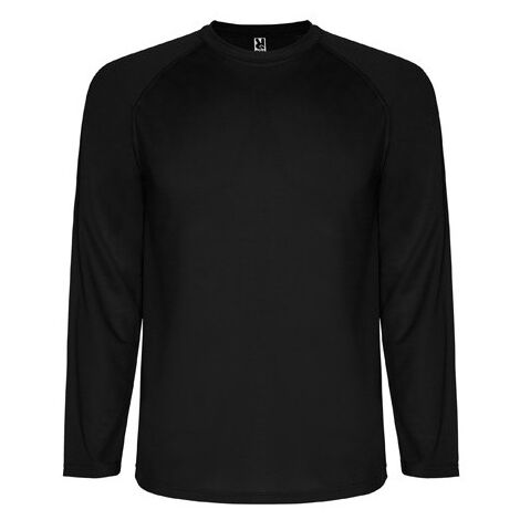 Camiseta técnica de manga larga ranglán MONTECARLO L/S CA0415 | Negro - 16 Años