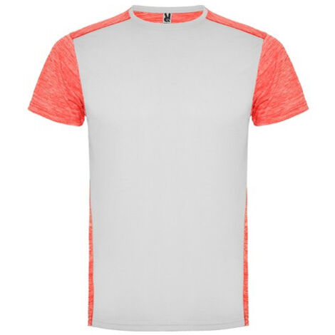 Camiseta deportiva transpirable combinada ZOLDER ROLY 4 Blanco/Negro Vigore (1/2)