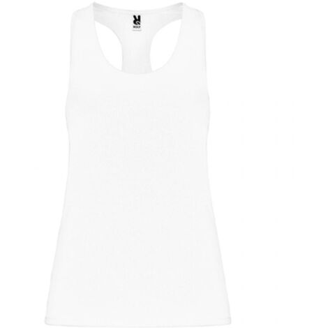 Camiseta deportiva transpirable con espalda estilo nadadora AIDA ROLY XL Blanco