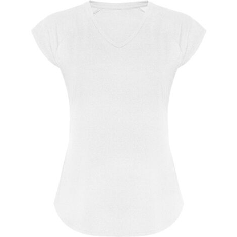 Camiseta multideporte de mujer manga corta y manga ranglan AVUS ROLY XXL Blanco