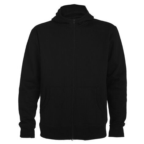 Sudadera deportiva antipilling con capucha cuello alto y cremallera MONTBLANC ROLY 9/10 Años Negro