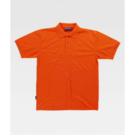 Polo industrial de manga corta y cuello clásico WORKTEAM S6500  M - Naranja A.V.
