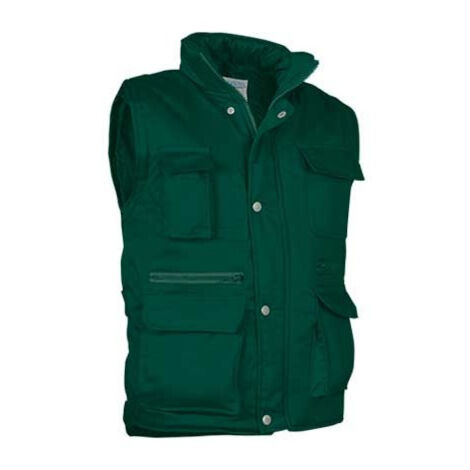 Chaleco acolchado multibolsillos VALENTO Reporter 3XL Verde botella