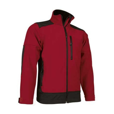 Chaqueta softshell hidrofugada VALENTO Saponi 3 Rojo loto
