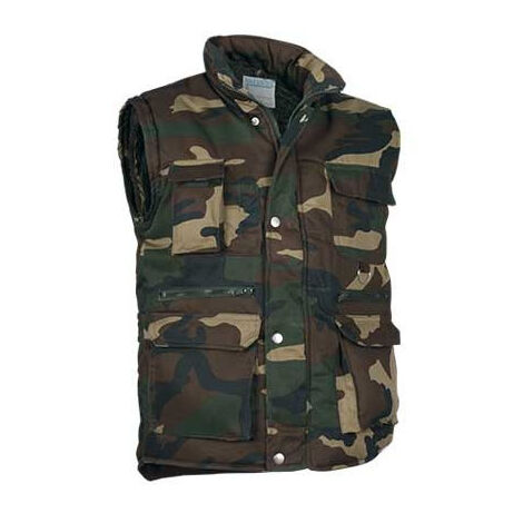 Chaleco acolchado multibolsillos VALENTO Reporter L Camuflaje