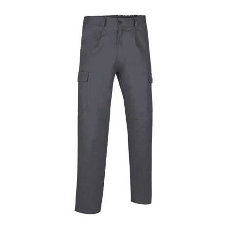 Pantalón largo multibolsillos con pinzas VALENTO Caster 4XL Gris carbon