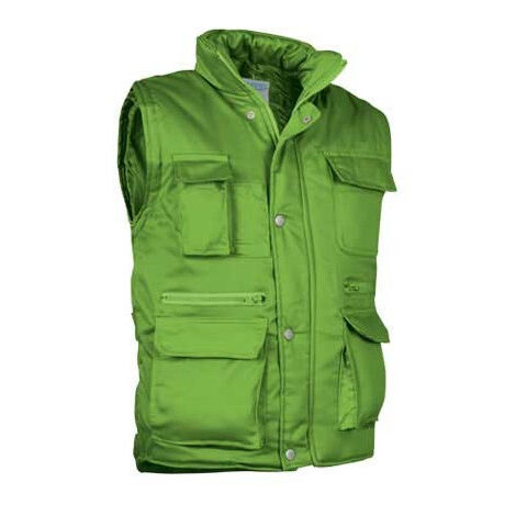 Chaleco acolchado multibolsillos VALENTO Reporter L Verde manzana