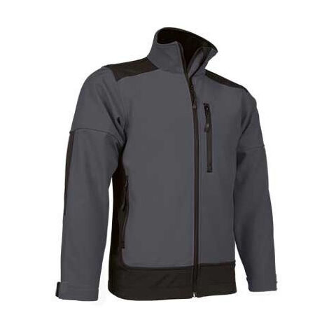 Chaqueta softshell hidrofugada VALENTO Saponi 6/8 Gris carbón