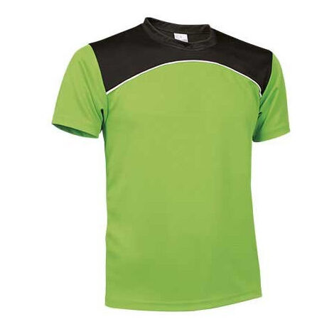Camiseta técnica tricolor VALENTO Maurice L Verde Manzana/Blanco/Negro